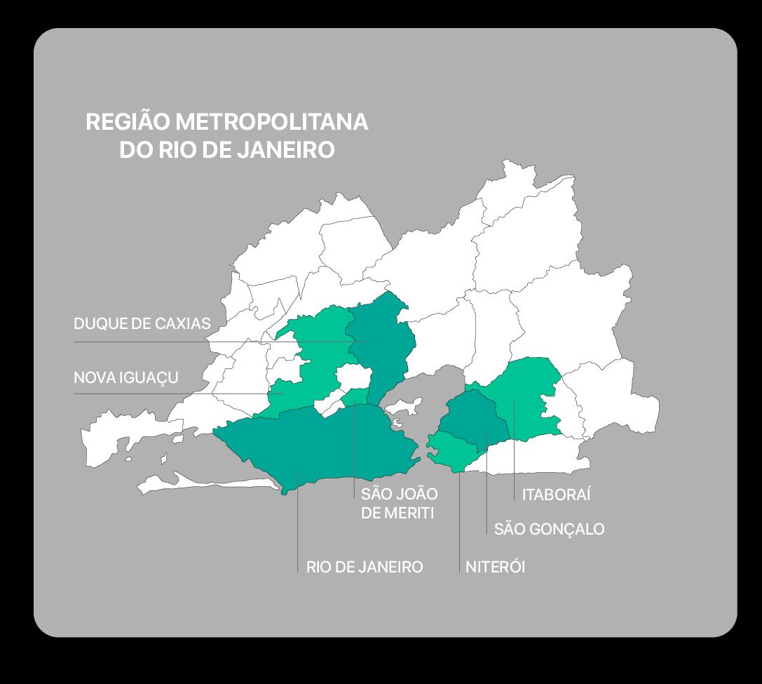 Mapa de coleta RJ